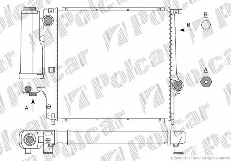 Радіатор охолодження Polcar 200708-2 (фото 1)