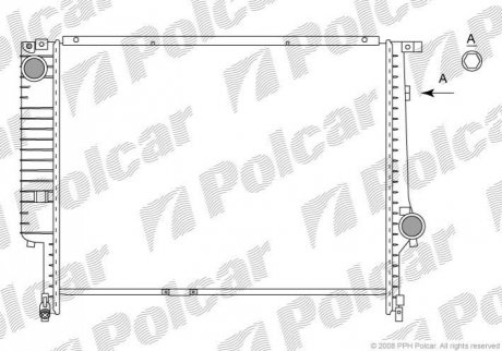Радіатор охолодження Polcar 200708-3
