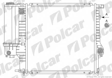 Радиатор охлаждения Polcar 200708A2