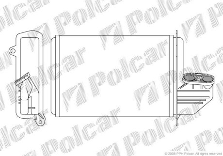 Радиатор обогрева Polcar 2007N8-2