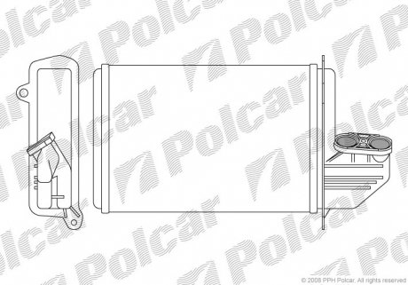 Радиатор обогрева Polcar 2007N8-2 (фото 1)