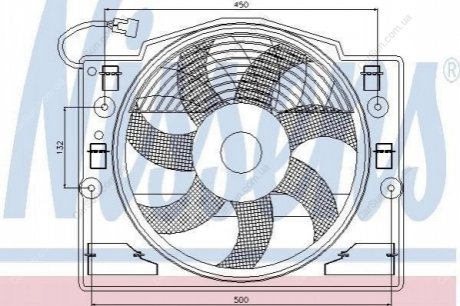 Вентилятор з корпусом / кронштейном Polcar 200823W2 (фото 1)