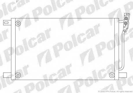 Радиатор кондиционера Polcar 2008K82X