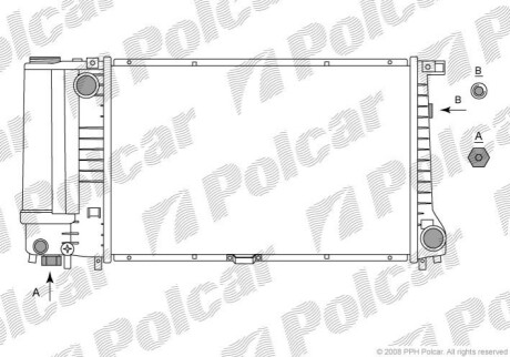 Радиатор охлаждения Polcar 20150801