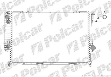 Радіатор охолодження Polcar 201508-0