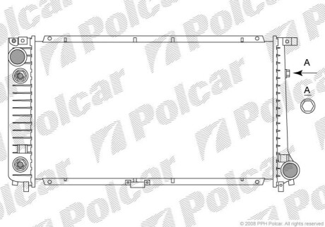 Радиатор охлаждения Polcar 201508-4