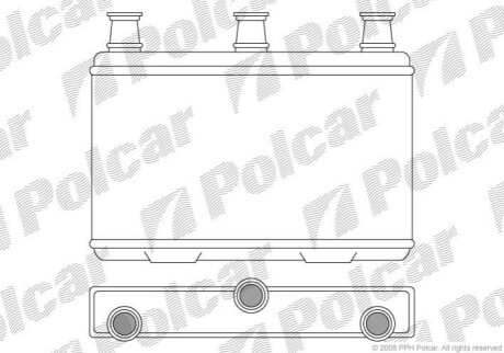 Радиатор обогрева Polcar 2017N8-1