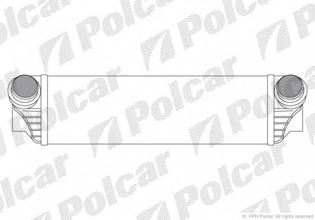Радиатор воздуха (Интеркулер) Polcar 2019J82X (фото 1)