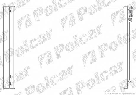 Радиатор кондиционера Polcar 2025K8C1S