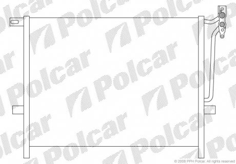 Радиатор кондиционера Polcar 2034K8C1 (фото 1)