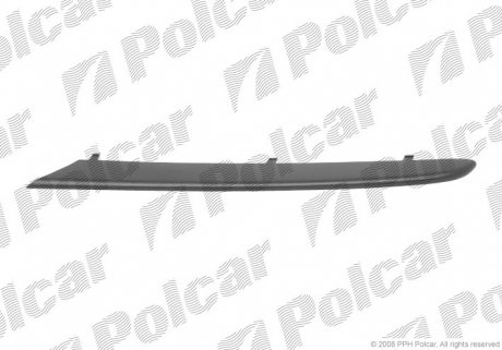 Накладка решетки бампера левый Polcar 204027-3 (фото 1)