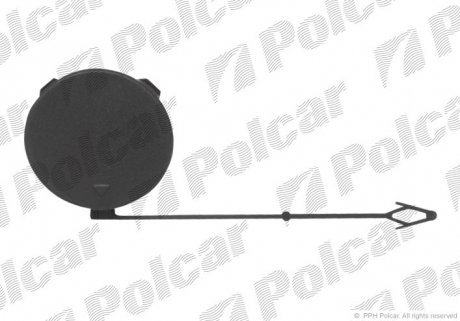 Заглушка крюка буксировка левая Polcar 205107-9
