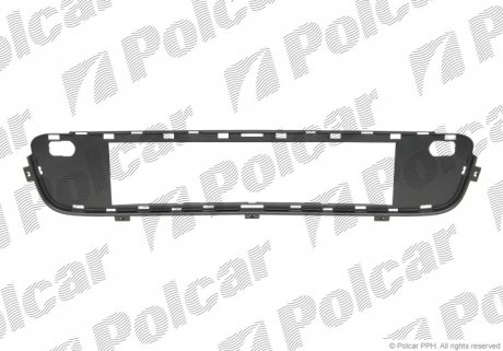 Решітка в бампер середня Polcar 205127-6