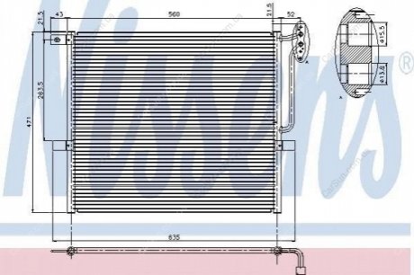 Радиатор кондиционера Polcar 2055K81X (фото 1)