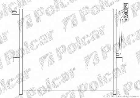 Радиатор кондиционера Polcar 2055K8C1 (фото 1)