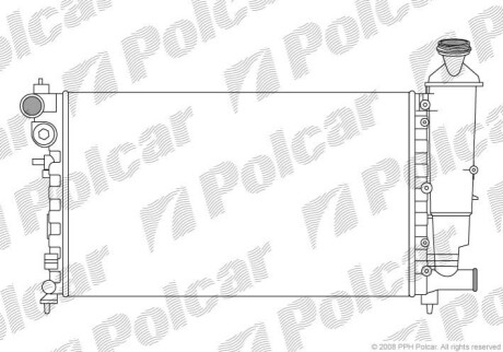 Радіатор охолодження Polcar 230708A1