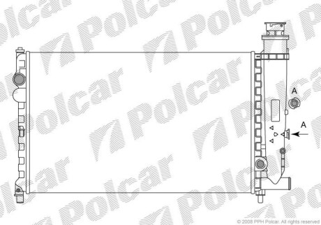 Радиатор охлаждения Polcar 231308A4