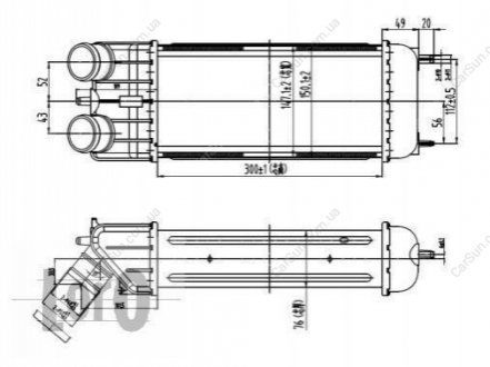 Радіатор повітря (Інтеркулер) Polcar 2316J8-1