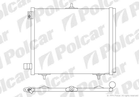 Радиатор кондиционера Polcar 2316K8C2