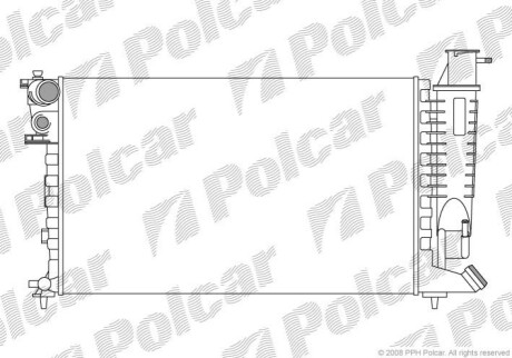 Радіатор охолодження Polcar 232408A7