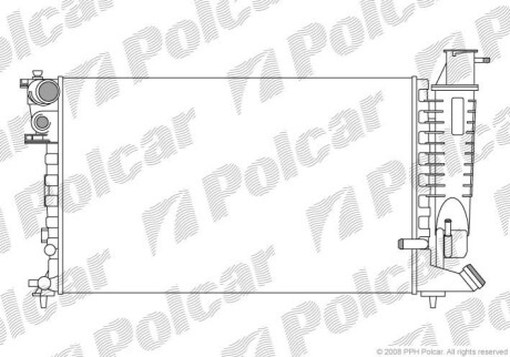 Радіатор охолодження Polcar 232408A9