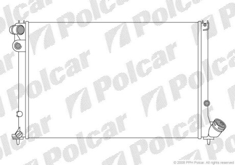 Радіатор охолодження Polcar 232508A8