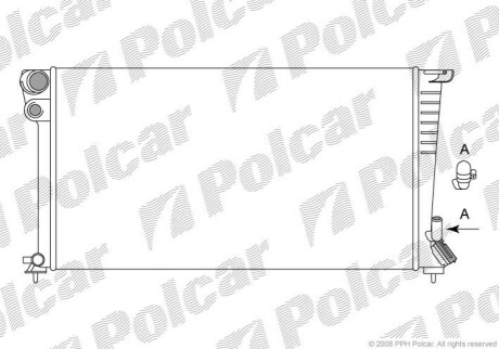 Радіатор охолодження Polcar 232608A4