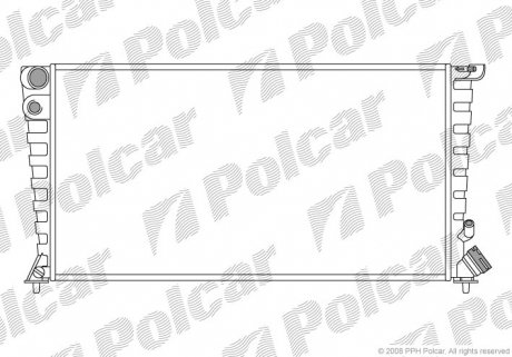 Радиатор охлаждения Polcar 232608A5