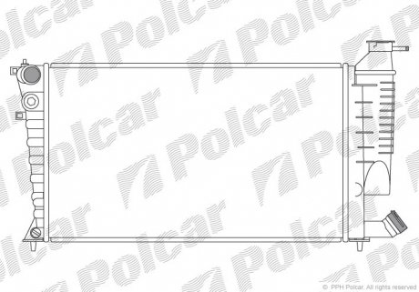 Радіатор охолодження Polcar 232608A6