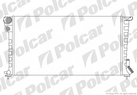Радиатор охлаждения Polcar 232608B4