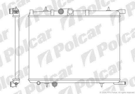 Радиатор охлаждения Polcar 232808-1