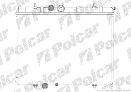 Радиатор охлаждения Polcar 232808-4