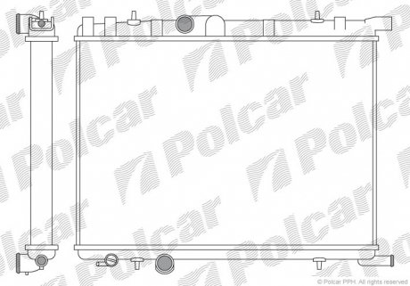 Радиатор охлаждения Polcar 232808A2 (фото 1)