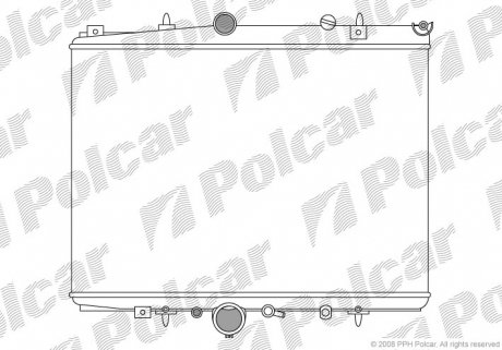 Радіатор охолодження Polcar 233208A4 (фото 1)