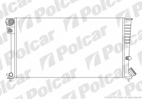 Радіатор охолодження Polcar 235008A4