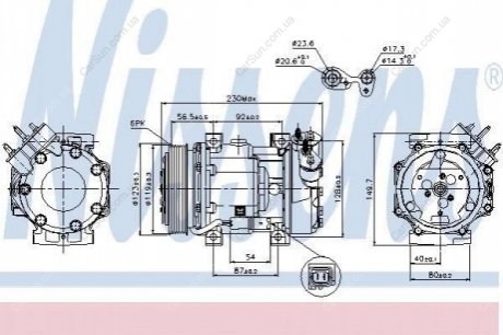 Компресор кондиціонера (новий) Polcar 2350KS-4