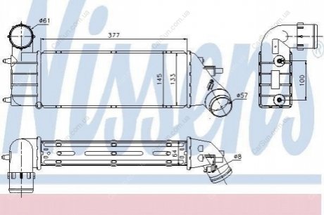 Радиатор воздуха (Интеркулер) Polcar 2381J8-1
