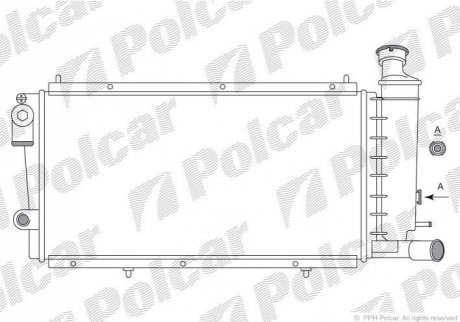 Радіатор охолодження Polcar 239008A6