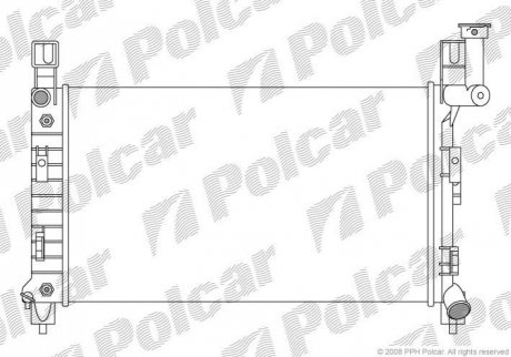 Радиатор охлаждения Polcar 240008-6 (фото 1)