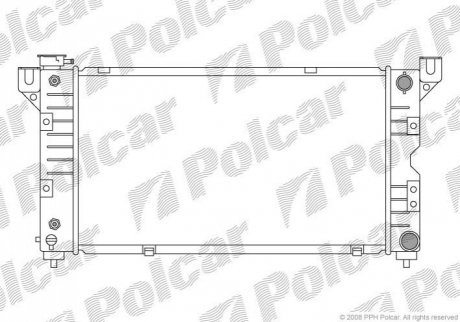 Радиатор охлаждения Polcar 2401082K (фото 1)