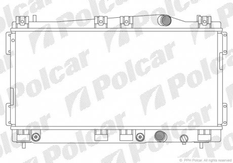 Радиатор охлаждения Polcar 240208-2 (фото 1)