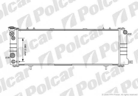 Радиатор охлаждения Polcar 2404081K