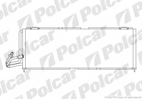 Радіатор кондиціонера Polcar 2404K8C3