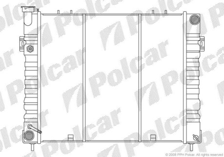 Радіатор охолодження Polcar 240508-3