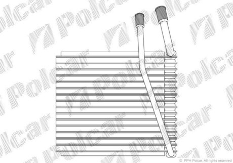 Испаритель кондиционера Polcar 2405P8-3