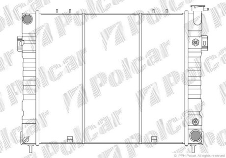 Радіатор охолодження Polcar 240608-4