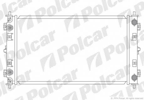 Радіатор охолодження Polcar 241008-1