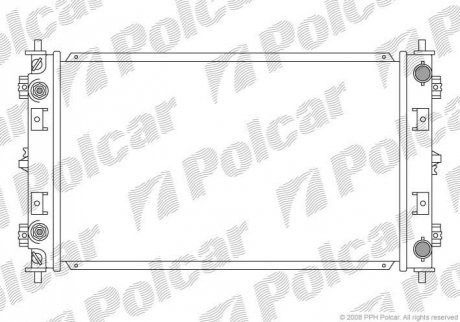 Радиатор охлаждения Polcar 2410081K (фото 1)