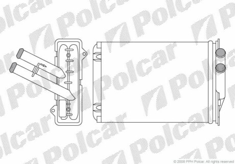 Радіатор обігріву Polcar 2427N8-1