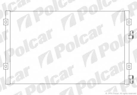 Радиатор кондиционера Polcar 2450K8C4 (фото 1)